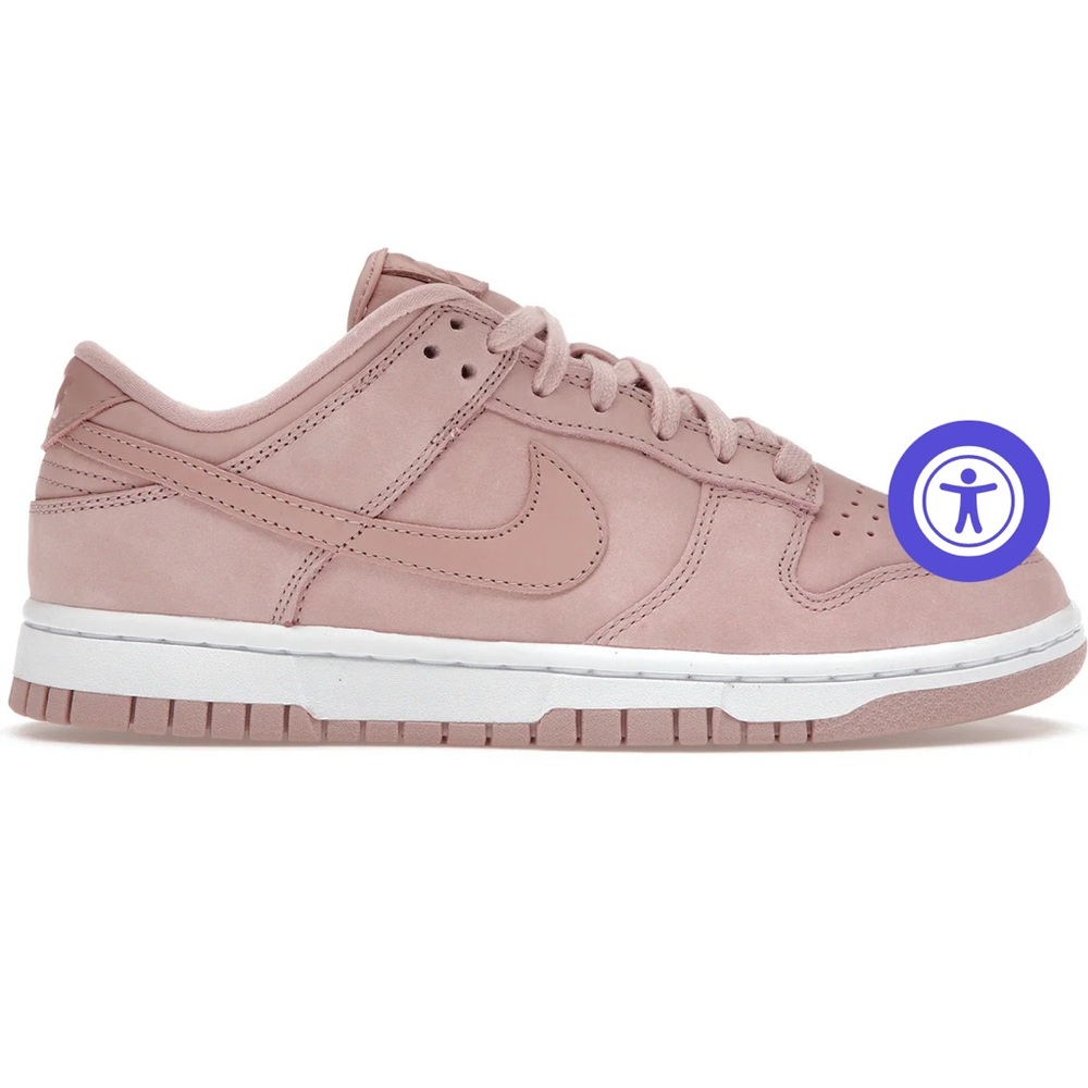 Nike Dunk Low  9.5 Pink Oxford  Suede